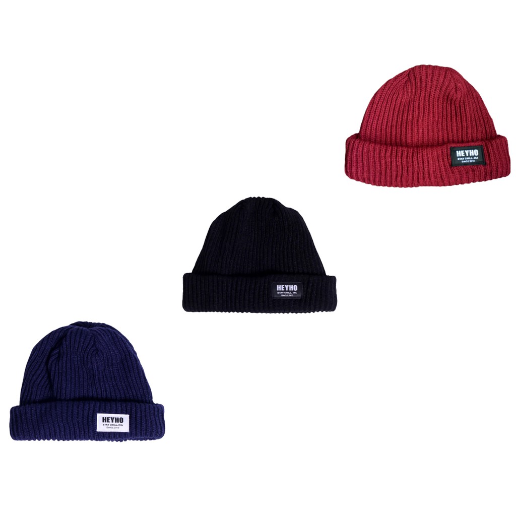 Heyho beanie hat topi kupluk distro pria dan wanita original lokal brand Jakcloth Store Bogor