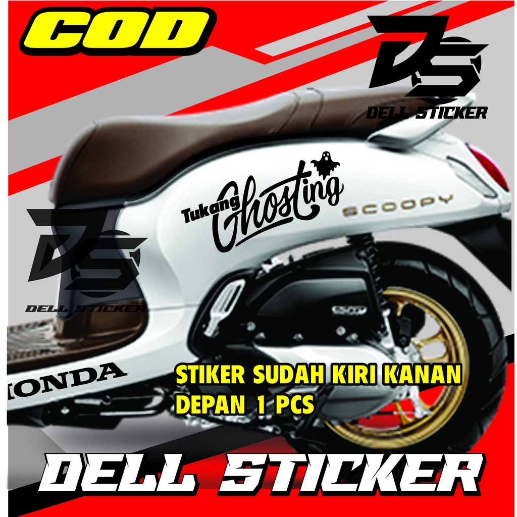 Stiker Scoopy TUKANG GHOSTING  Sticker Cutting Scoopy  Stiker Motor Scoopy  stiker motor scoopy  Sti