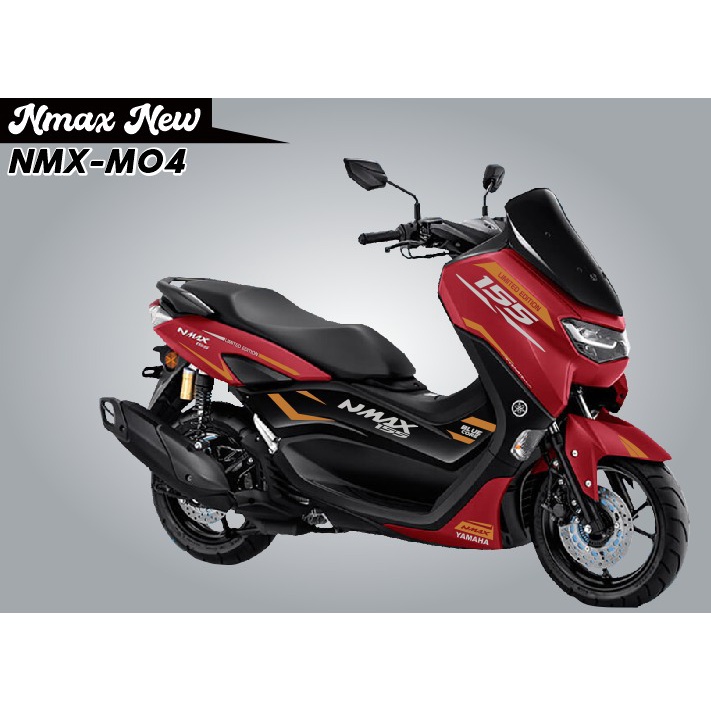 "CUTTING STIKER NMAX NEW BODY MERAH CODE NMX-M04| STIKER NEW NMAX 155 MURAH"