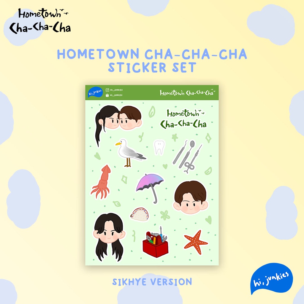 

Hometown Cha Cha Cha Sticker Set Sikhye (Hong Du Sik & Shin Min Ah)
