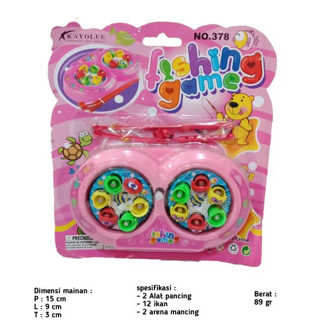 Mainan anak pancing 2 wahana