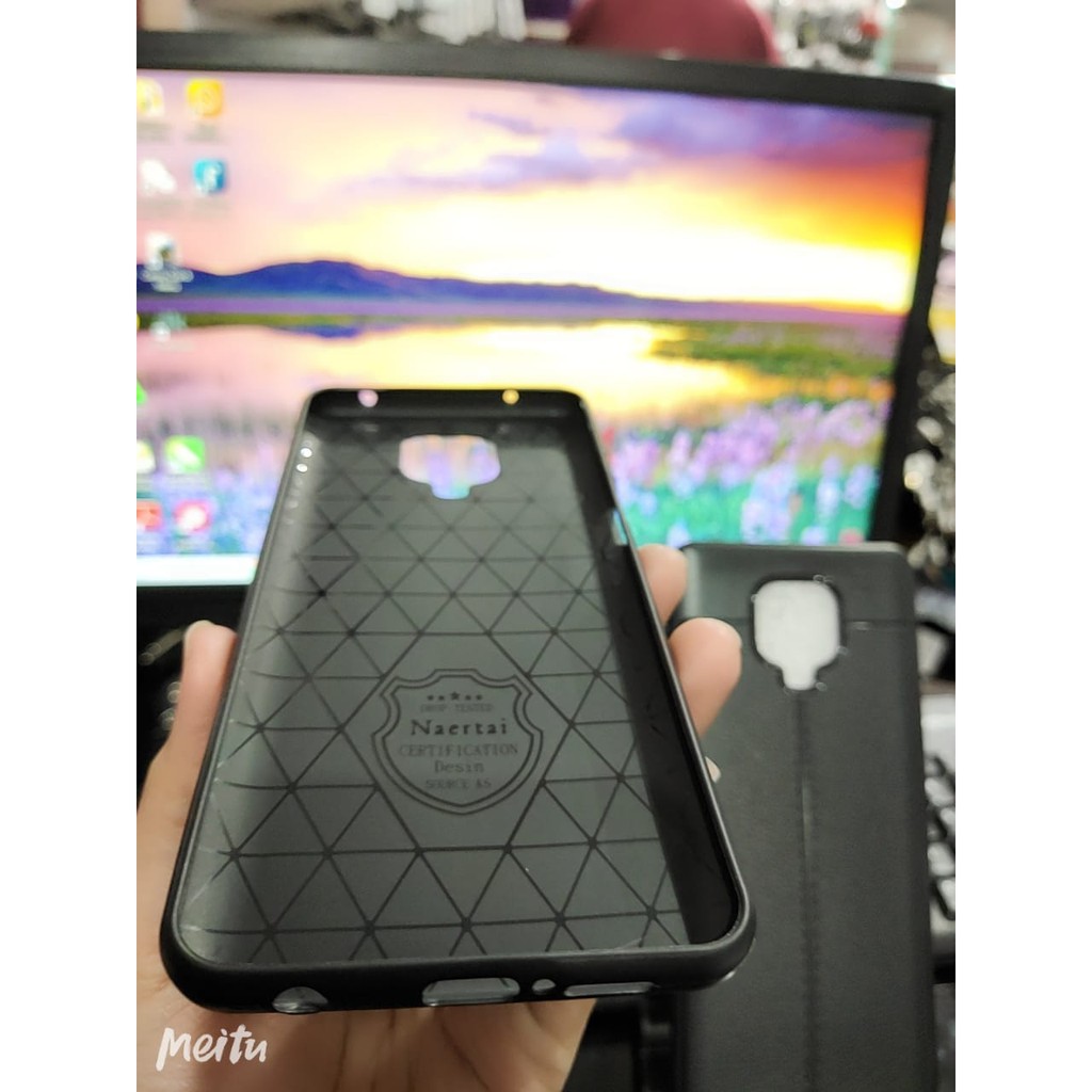 Auto Fokus Redmi Note 9S 6.67 inchi Leather Soft Case Redmi Note 9 Pro AUTOFOCUS Motif Kulit Jeruk