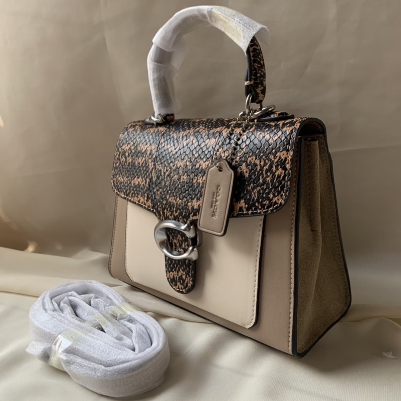 COACH TABBY 20 IN SIGNATURE CANVAS -SNAKESKIN