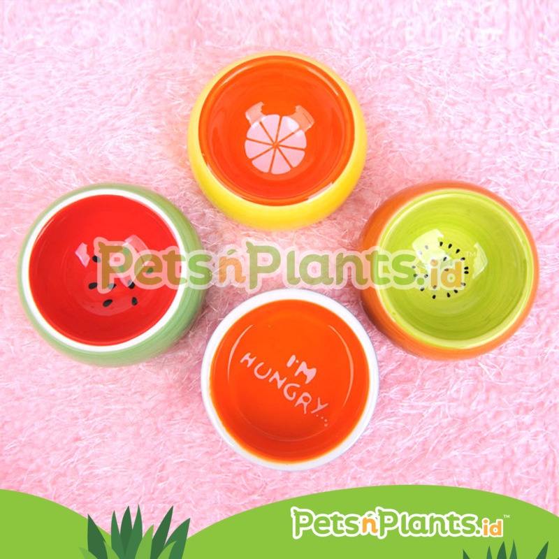 Tempat Makan Hamster Keramik Premium Import - Aneka Model Warna Ukuran