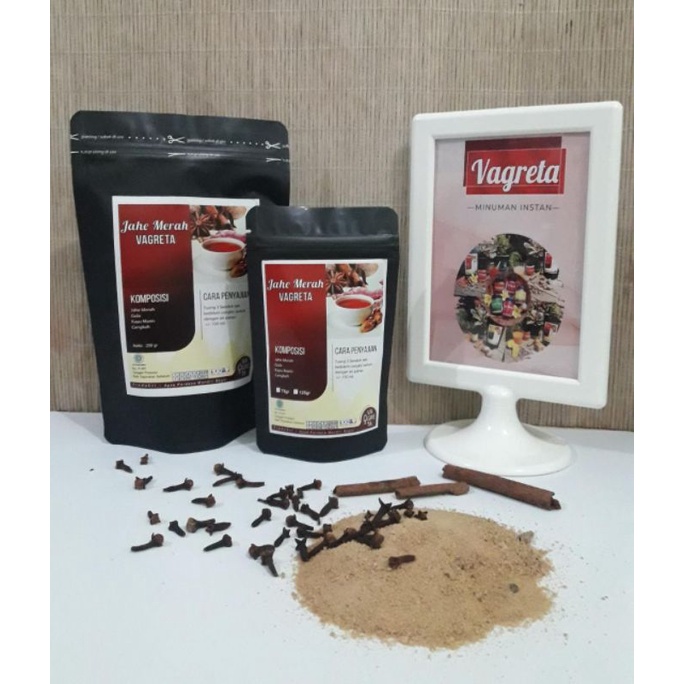 

Vagreta Jahe Merah 75gr & 250gr