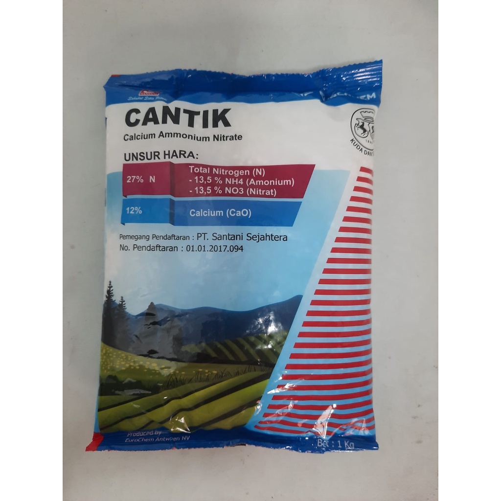 Jual Pupuk Cantik Calcium Ammonium Nitrate Kemasan 1kg BASF Eurochem 