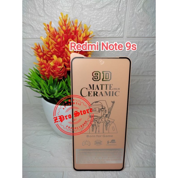 TAMPERED GLASS 9D (MATTE FILM) Redmi Note 9/ Note 9Pro