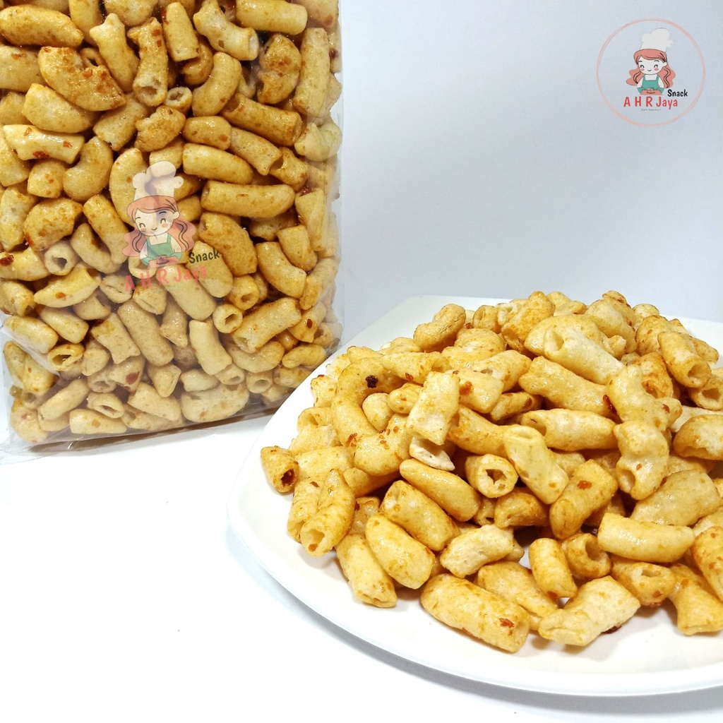 

MAKARONI BUMBU RUJAK PEDAS MANIS 1 KG / MAKRONI RUJAK / MACARONI RUJAK