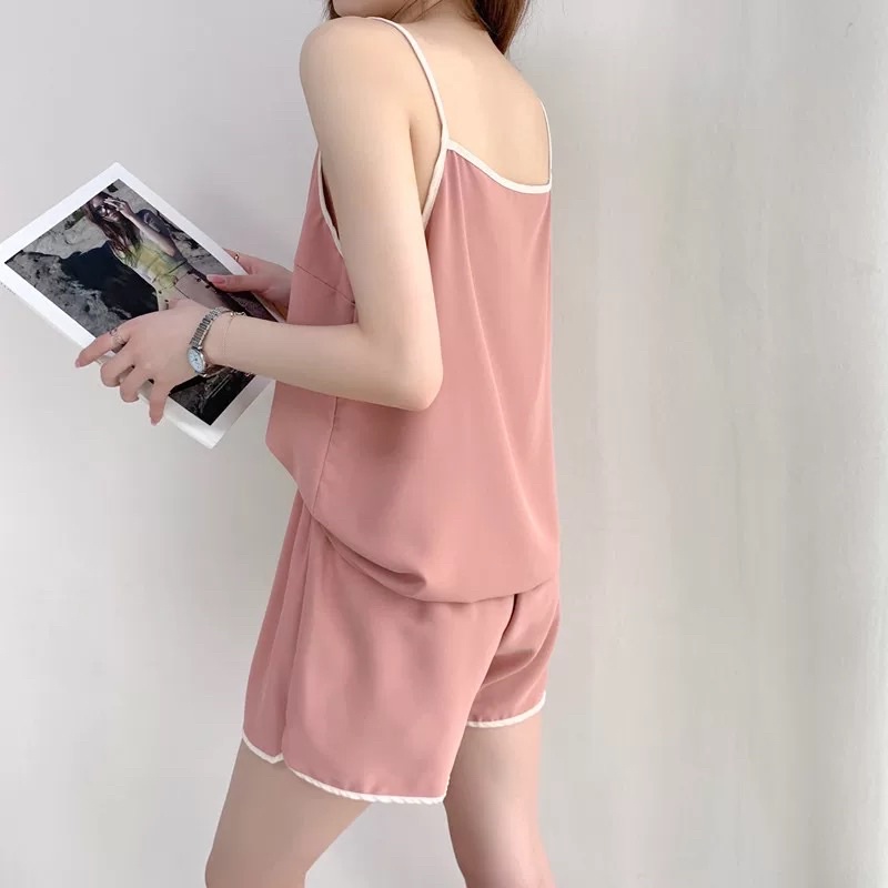 Crystal LAURA Baju Tidur Sexy Lingerie Wanita / Baju Tidur Setelan Wanita / Sleepwear Silk / Homewear Wanita Sexy Suit 99