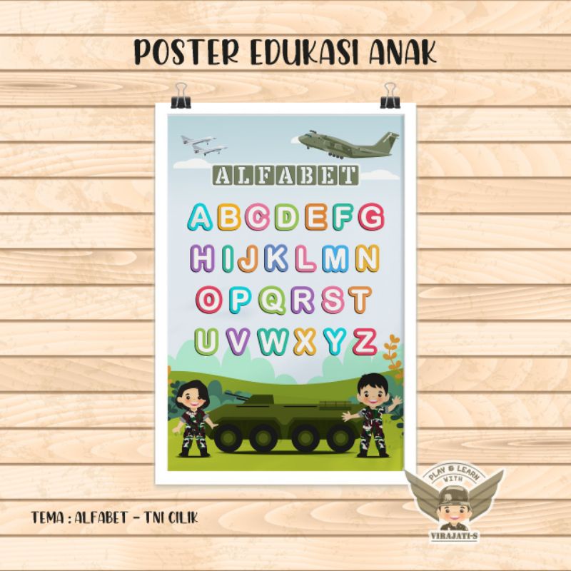 

Poster Edukasi Anak - ALFABET - TNI Cilik