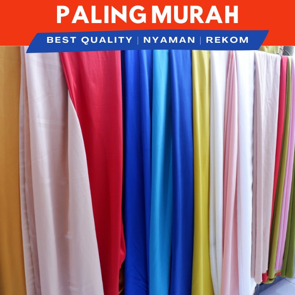 (0,5 Meter) Kain Wolfis Premium | Kain Wolpeach | Kain Wolfis Polos Meteran