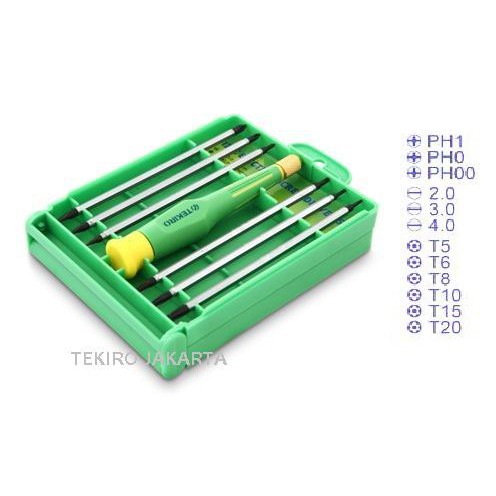 Tekiro Obeng Presisi Kacamata Jam Set 12 in 1 - Precision Screwdriver