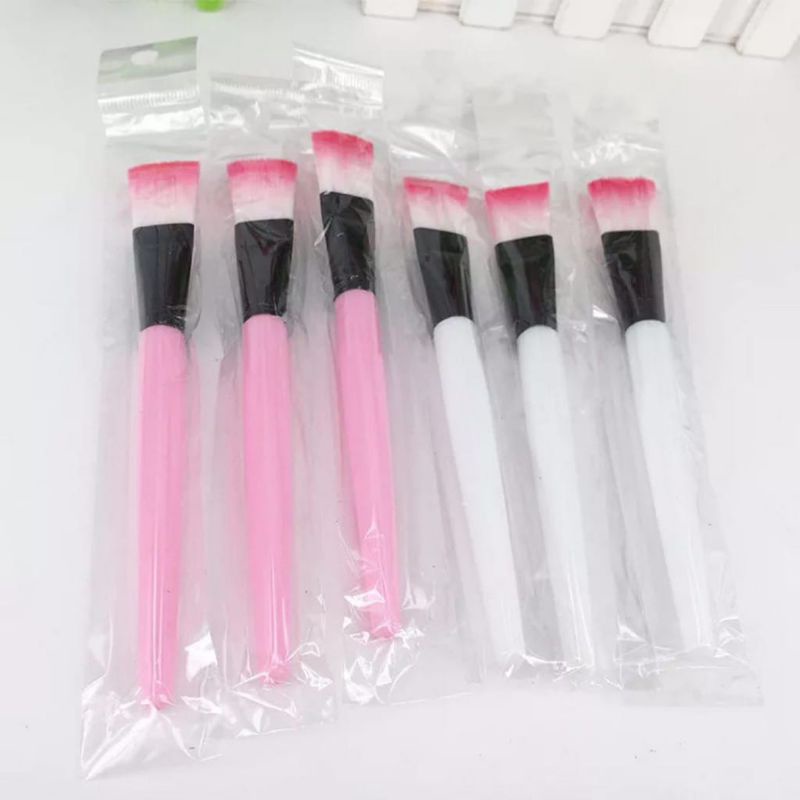 KUAS BULU PINK KUAS MASKER KUAS MAKEUP KUAS WAJAH
