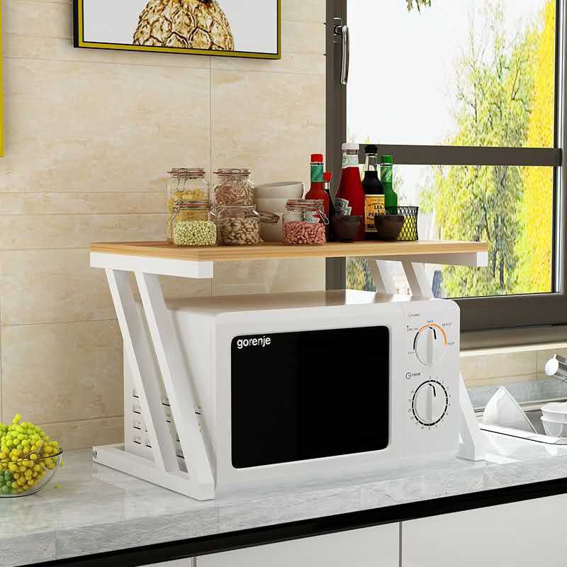 2 Tingkat Microwave Oven + Organizer Perlengkapan Dapur