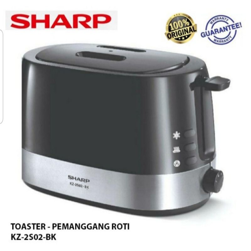 Sharp Pop Up Toaster -  KZ2S02BK Penggangan Roti