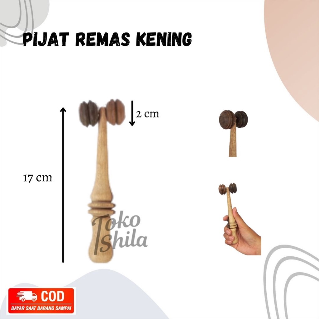 Alat Pijat Remas Kening/Alat Pijat Kayu Roll