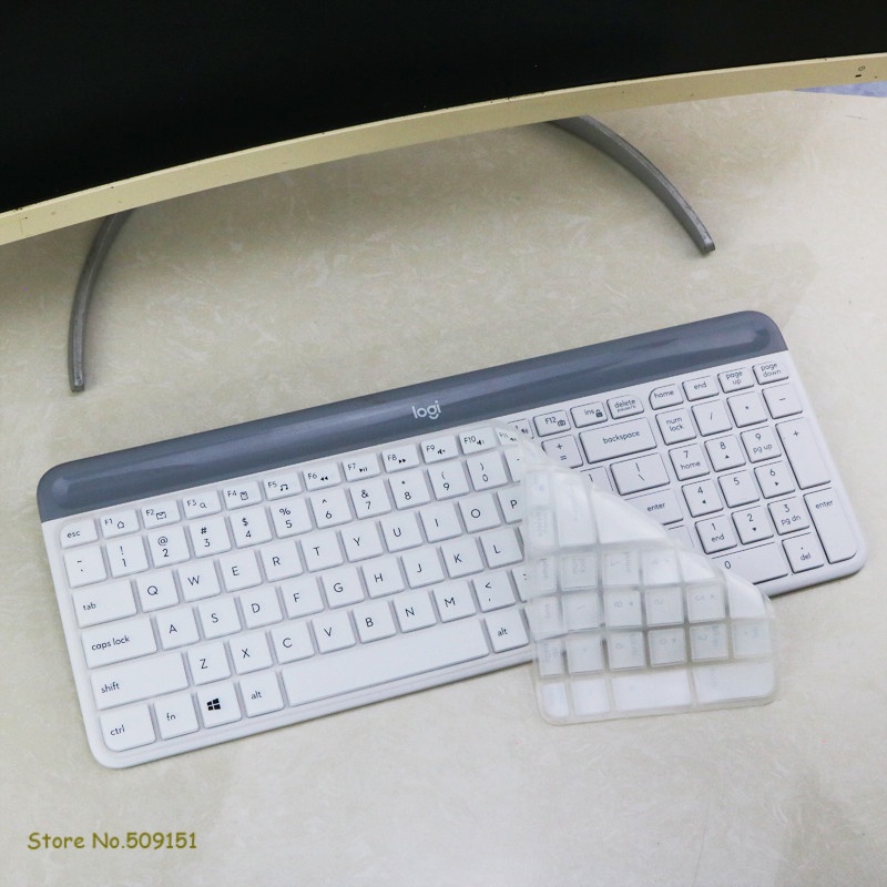 Cover Pelindung keyboard Wireless Logitech MK470 K580 Slim Bahan Silikon Anti Debu