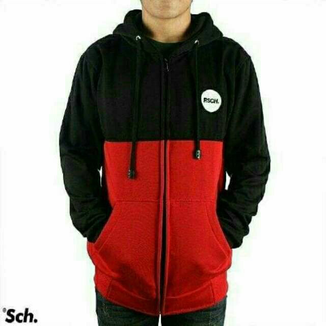 TURUN HARGA ! Jaket Distro Pria Zipper Hoodie RSCH Premium Murah - Jaket Rsch - Jaket Hoodie-RSCH KOMBI