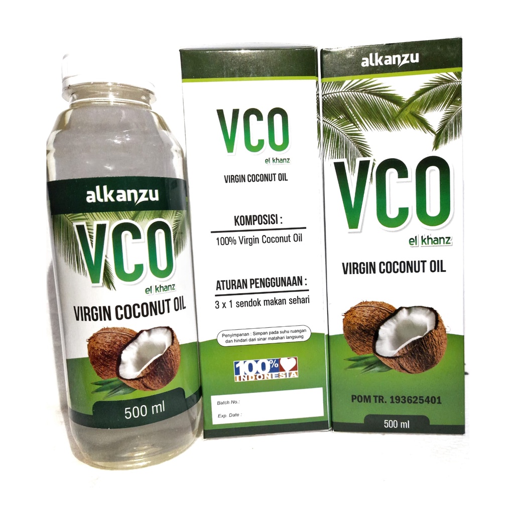 

VIRGIN COCONUT OIL (VCO) ALKANZU ORIGINAL 500 ML - MENJEGAH PENYAKIT JANTUK. STROEK. DIABETES