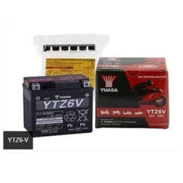 Aki yuasa ytz6v N Max 2020 Satria fu vario 150 12v 5amper