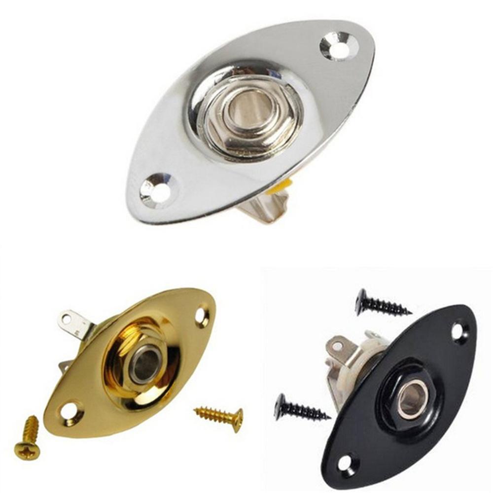 Lanfy Stop Kontak Output Gitar Metal Tahan Lama Replacemnet Bagian Gitar Elektrik Untuk Output Audio Gitar Listrik