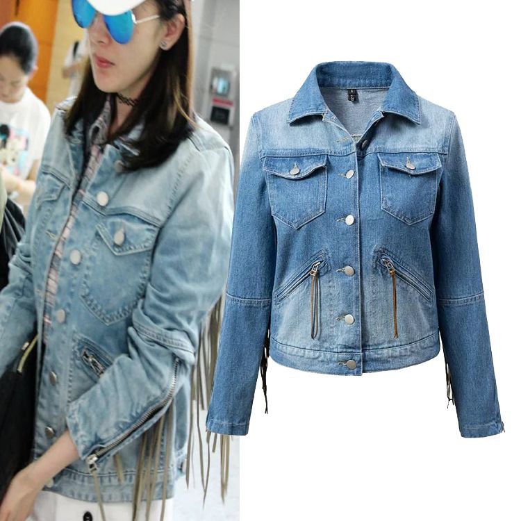 Jaket Jeans Denim Import - 41435 Blue Denim Gradient Jacket