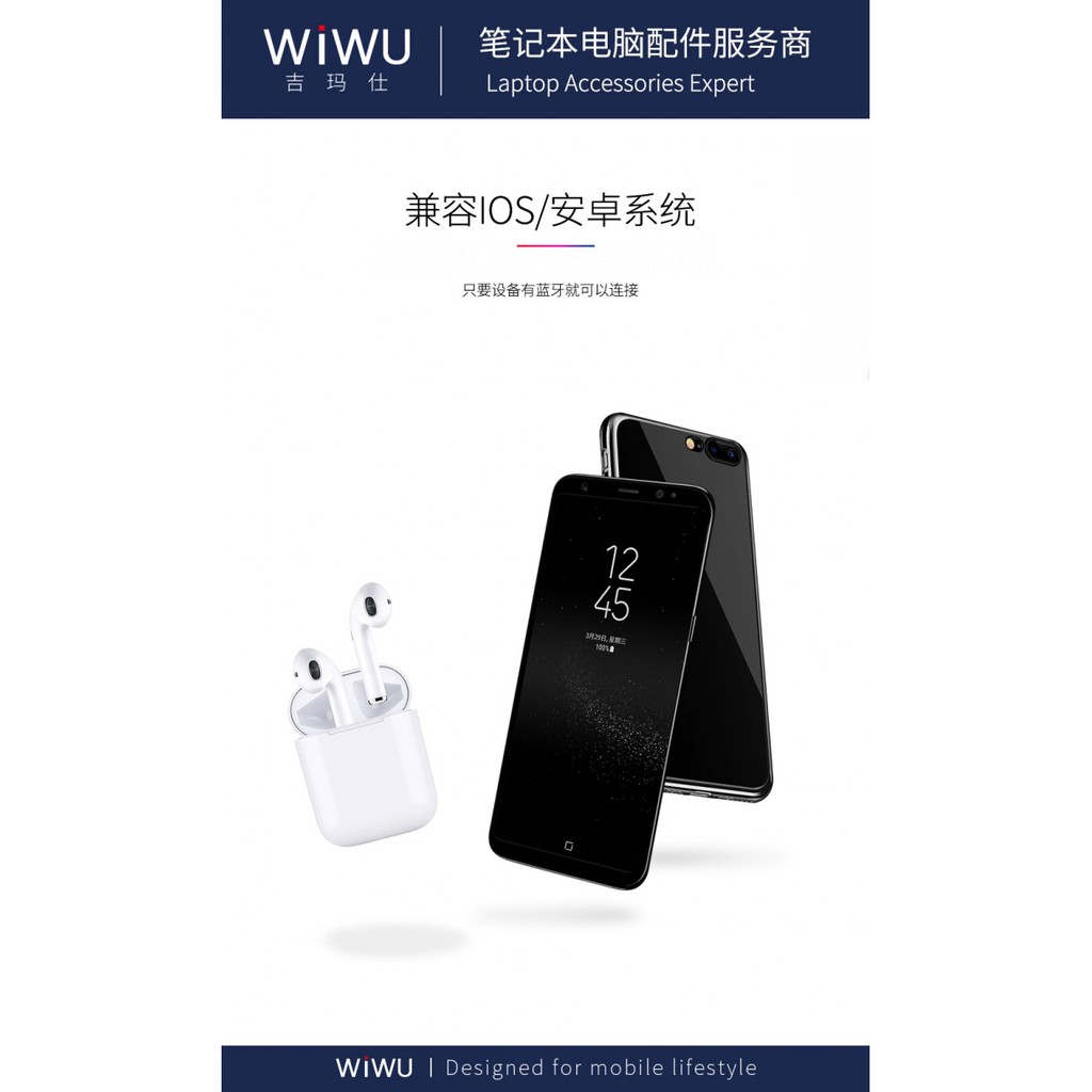 WIWU Binaural True Wireless Bluetooth Headset Airbuds