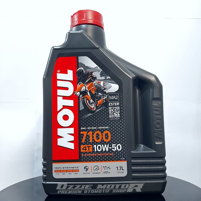 OLI MOTUL IMPORT 7100 4T 100% SYNTHETIC/ ESTER/10W50/1.7L/MA2/ORIGINAL