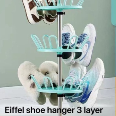 SHENAR EIFFEL TOWER SHOE PORTABLE / RAK JEMURAN SENDAL SEPATU / HANGER KAOS KAKI / GANTUNGAN PRAKTIS SERBAGUNA