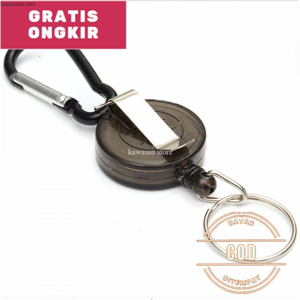 

Gantungan ID CARD Multifunctional Retractable Carabiner with Key Chain