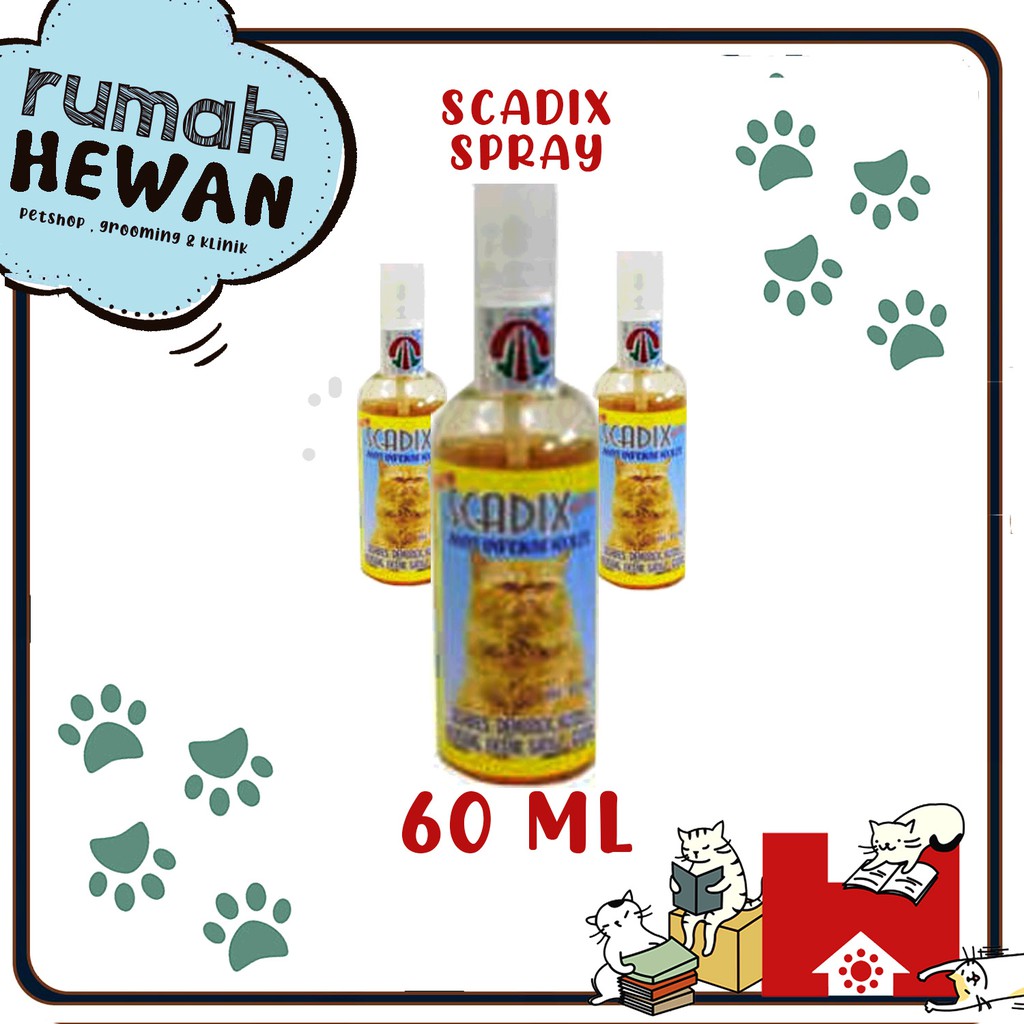 SCADIQ SPRAY 60ML OBAT SCABIES ANJING DAN KUCING