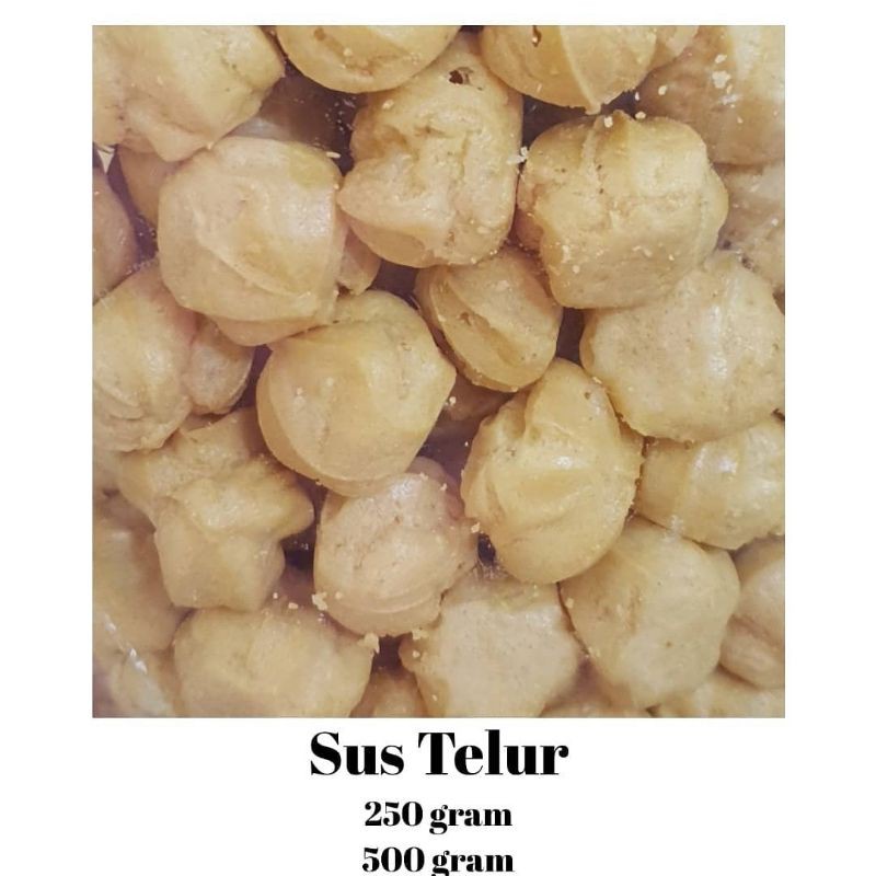 

Sus Telur Kembang Kiloan / Snack Kiloan / 1 kg, 250 gram, 500 gram/ Snack kiloan murah