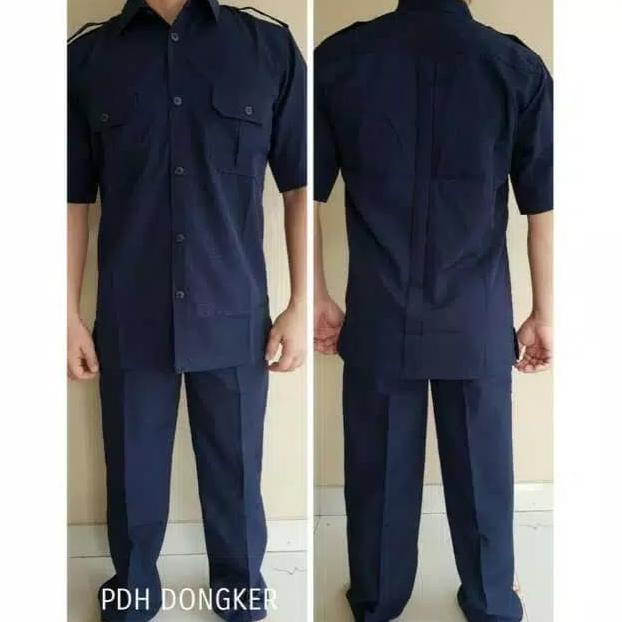 baju seragam pemda dinas pns pdh pria biru dongker MURAH