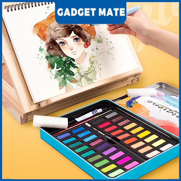 

36/48Water Color Set - Alat Cat Air Set (Termasuk Kuas Dan Kertas