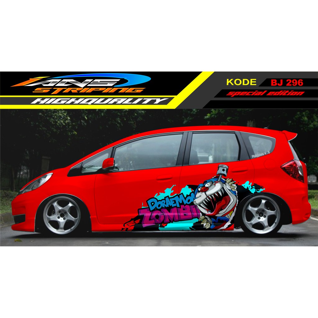 DECAL STICKER MOBIL JAZZ / STIKER MOBIL / STIKER MOBIL JAZZ , BRIO , AGYA , AYLA , YARIS