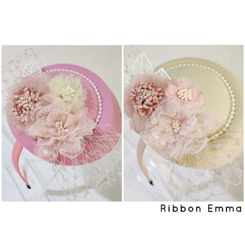 Topi Fascinator Hat Michiko Hat Topi Anak Topi Bayi Bando Bunga Bando Topi Bando Anak