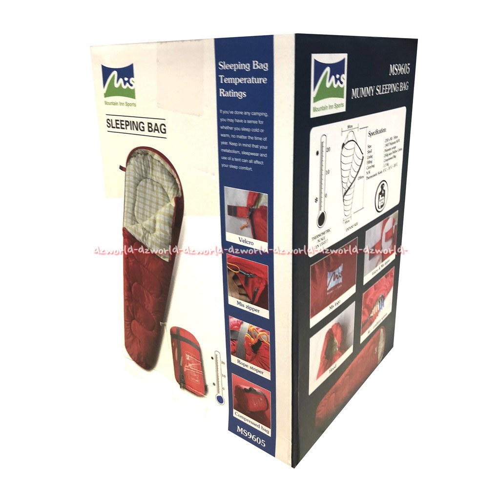 Mis Sleeping Bag MS9605 Mountain Inn Sports Kasur Gunung Kantong Tidur Outdoor