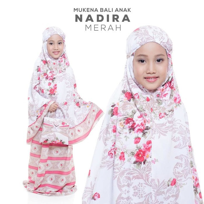 Fitrie Dusty Pink mukena Pakaian Pakaian wanita Wanita