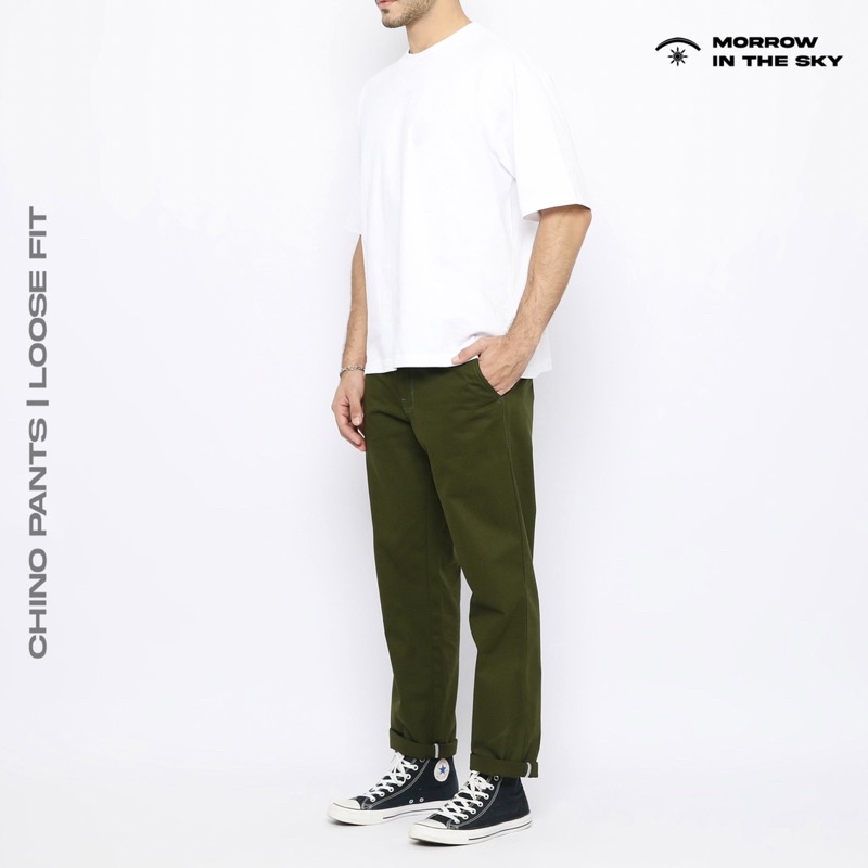 Chino Reguler All Variant | Loose fit | Green Army | Morrowsky