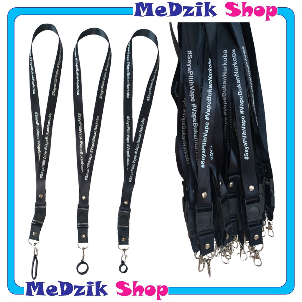 Lanyard Tali Gantungan Plus Karet O Ring ukuran 13mm 20mm 40mm