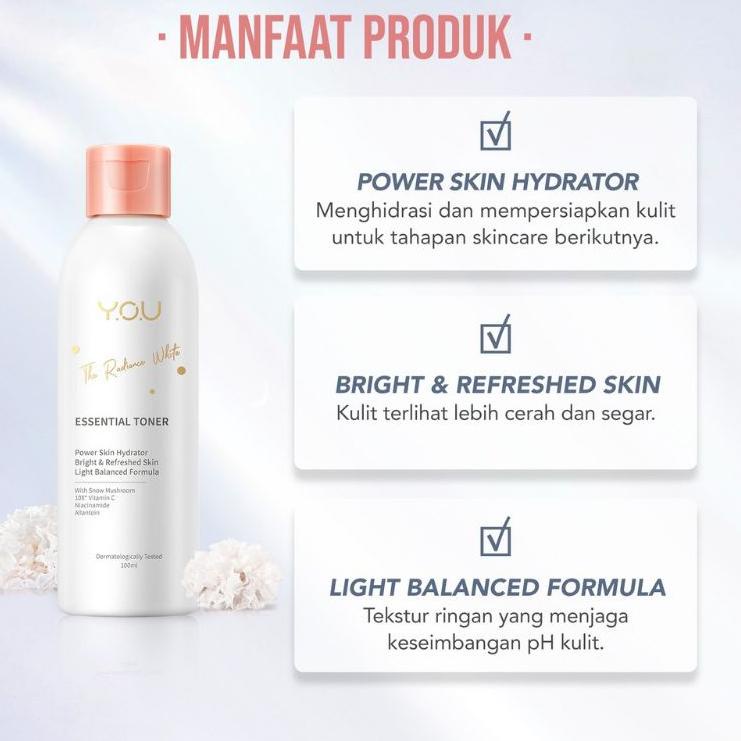 ♣ Paket YOU Skincare 5 IN 1 The Radiance White Brightening Series (Paket YOU The Radiance White) ❂