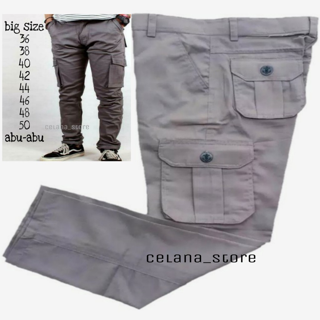 CELANASTORE BIG SIZE/CELANA CARGO PANJANG PRIA BIG SIZE 36-50/CELANA PDL PANJANG BIG SIZE/CELANA GUNUNG UKURAN BESAR/CELANA PRIA BIG SIZE