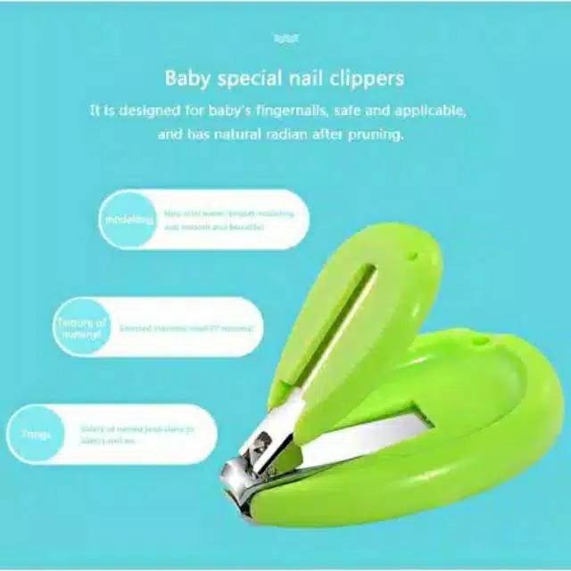 BANDUNG Gunting Kuku Bayi Bulat/ Manicure Set Bayi / Gunting kuku Bayi 2in 1