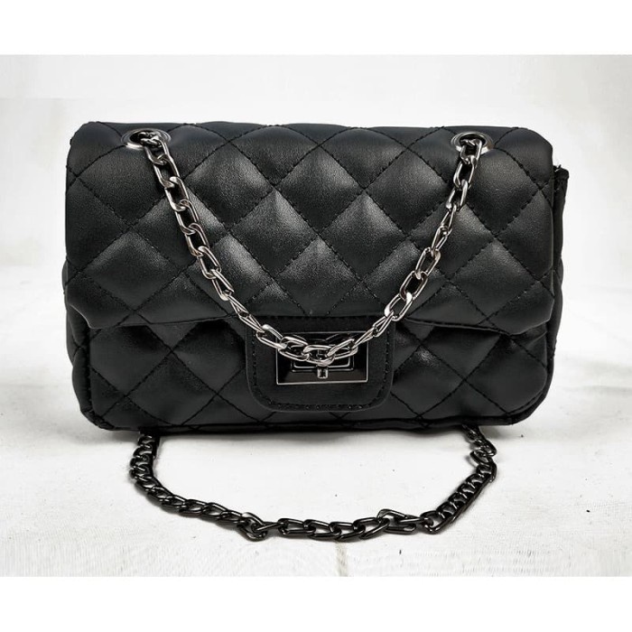 Cuci Gudang Tas Selempang Audrey Crossbody Black Baby Beauty Gum