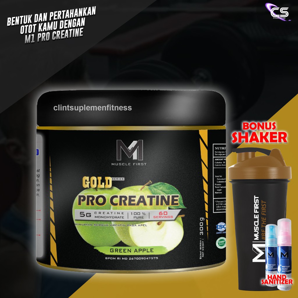 

Muscle First Pro Gold Creatine 300gr Pembentuk Otot