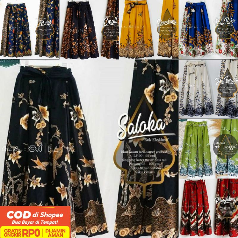 ROK BATIK MODERN / ROK BAWAHAN BATIK KAIN PRIMIS ADEM DAN NYAMAN