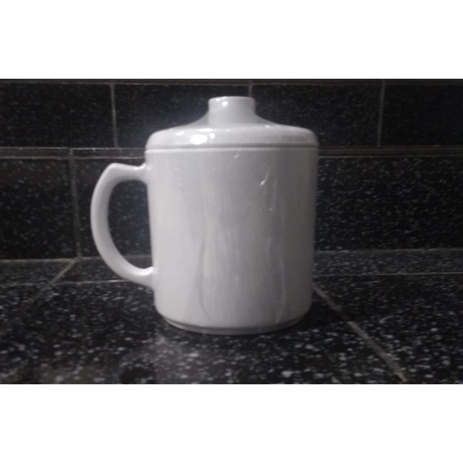 Gelas Mug + Tutup Melamin Onyx PTH - 3105+T