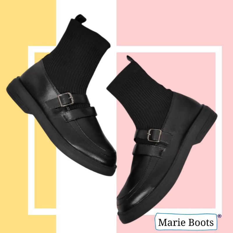 MARIE BOOTS Sepatu Ankle Socks Boots Wanita