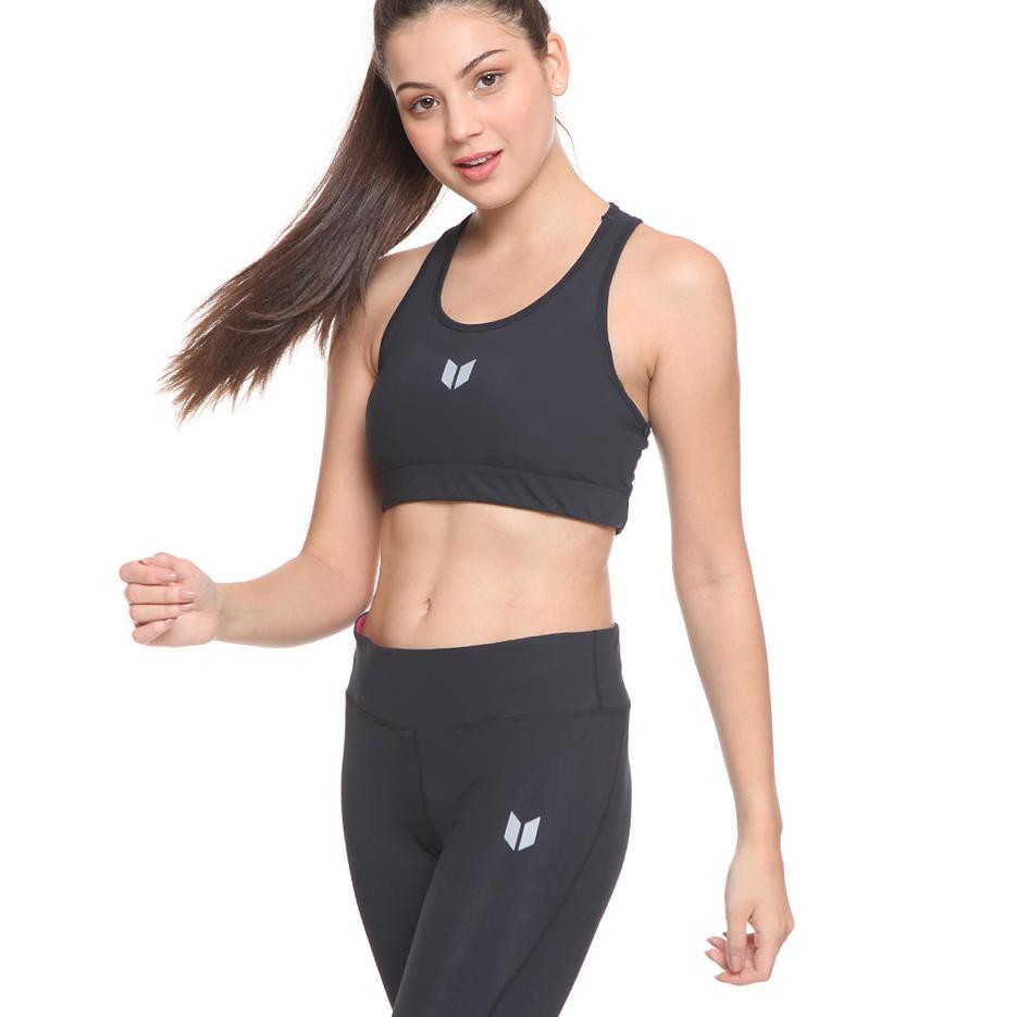 Penjualan Terbanyak.. Enzoro - Pakaian Olahraga Wanita Relish Active Sport Bra - Black
