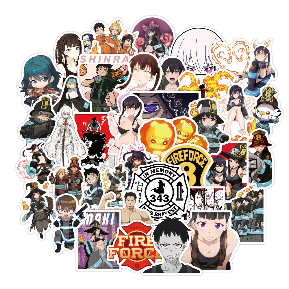 FF001 – Sticker / Stiker Anime Jepang Fire Force